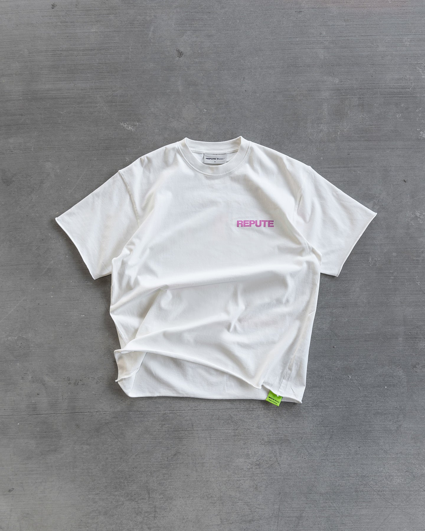 REPUTE CREAM TEE WORKWEAR GARMENT PINKY