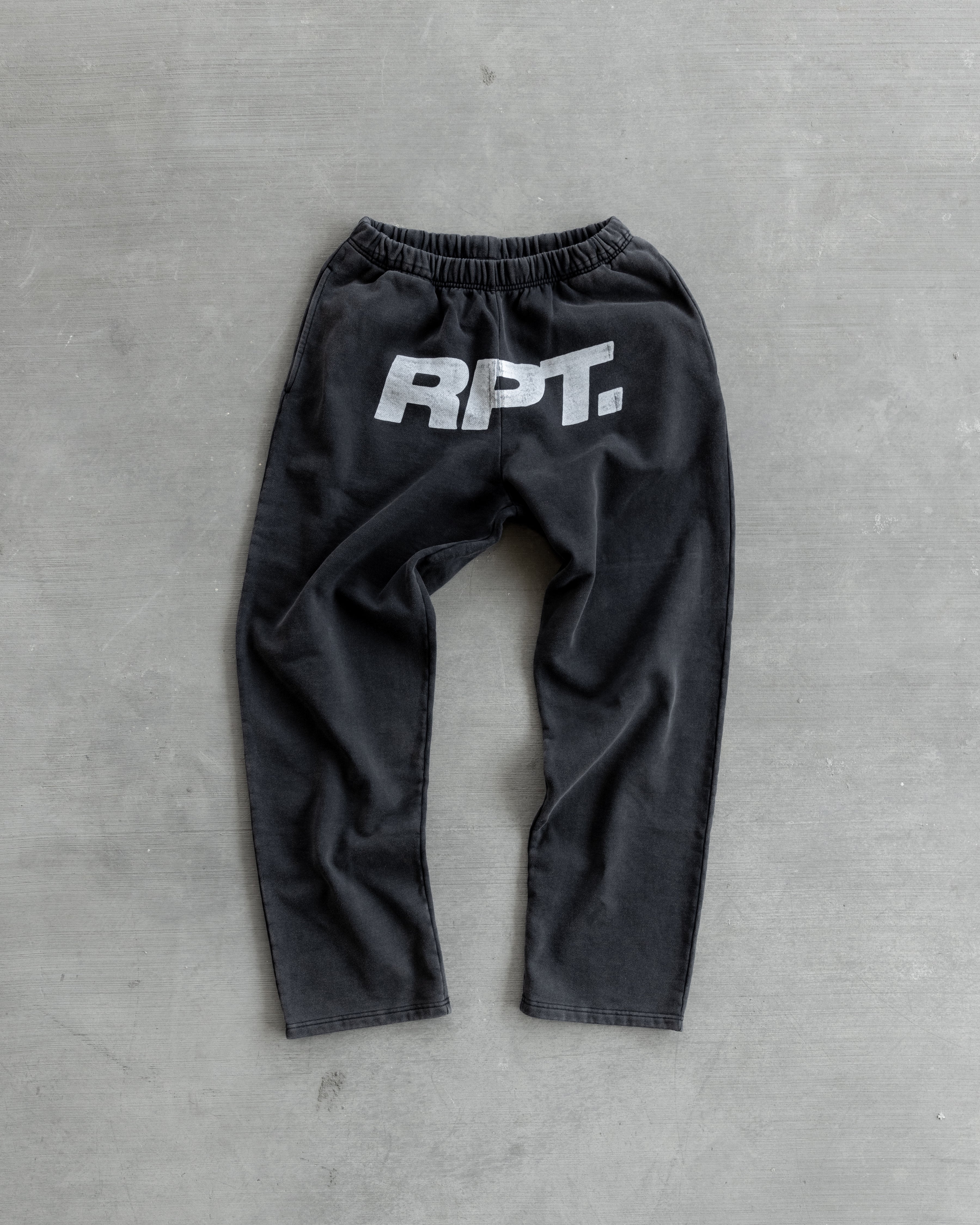 Sweatpants Grey Washed Big Print