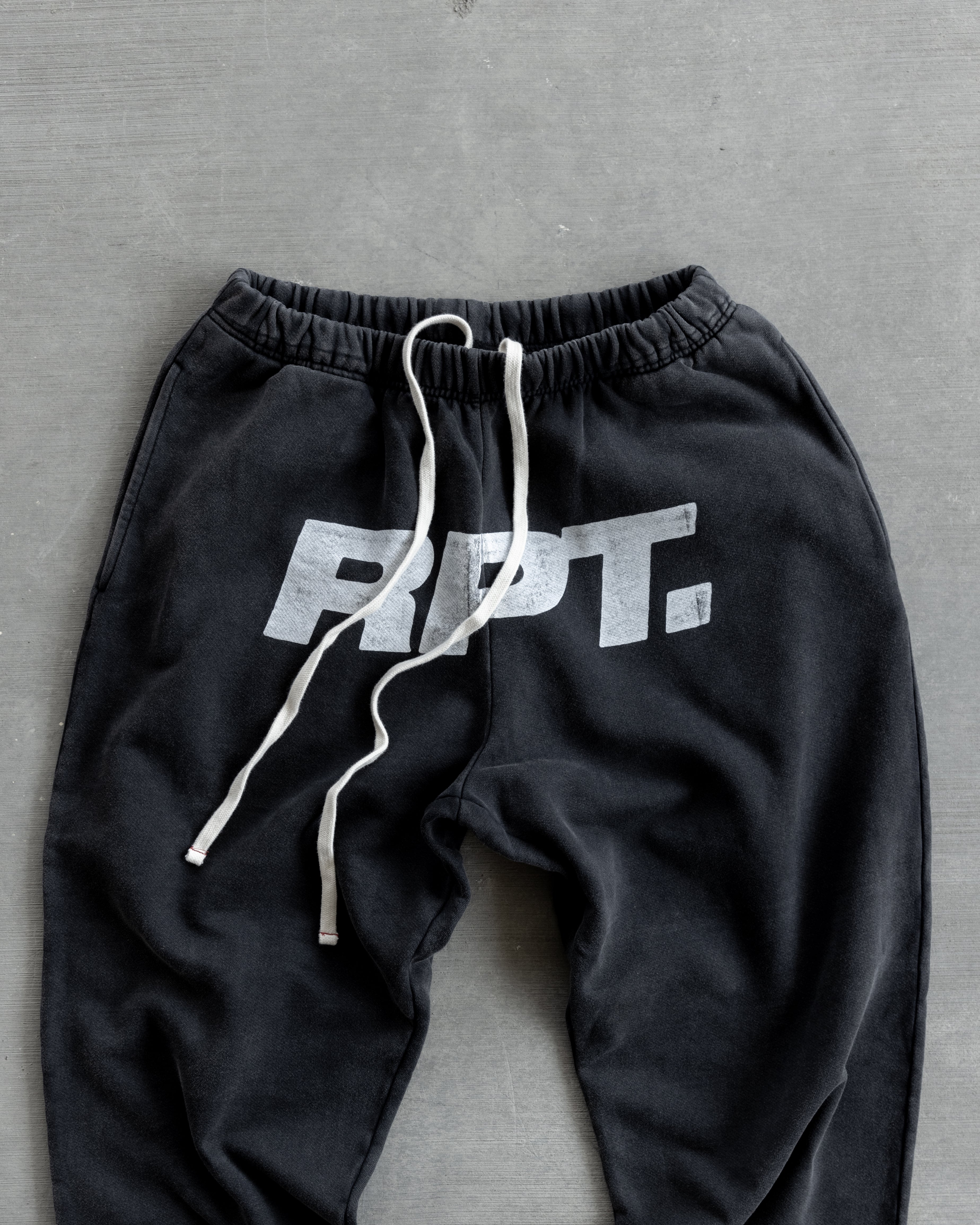 Sweatpants Grey Washed Big Print