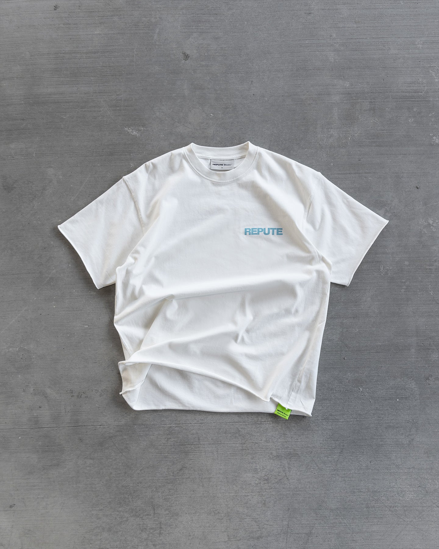 REPUTE CREAM TEE WORKWEAR GARMENT PETROL