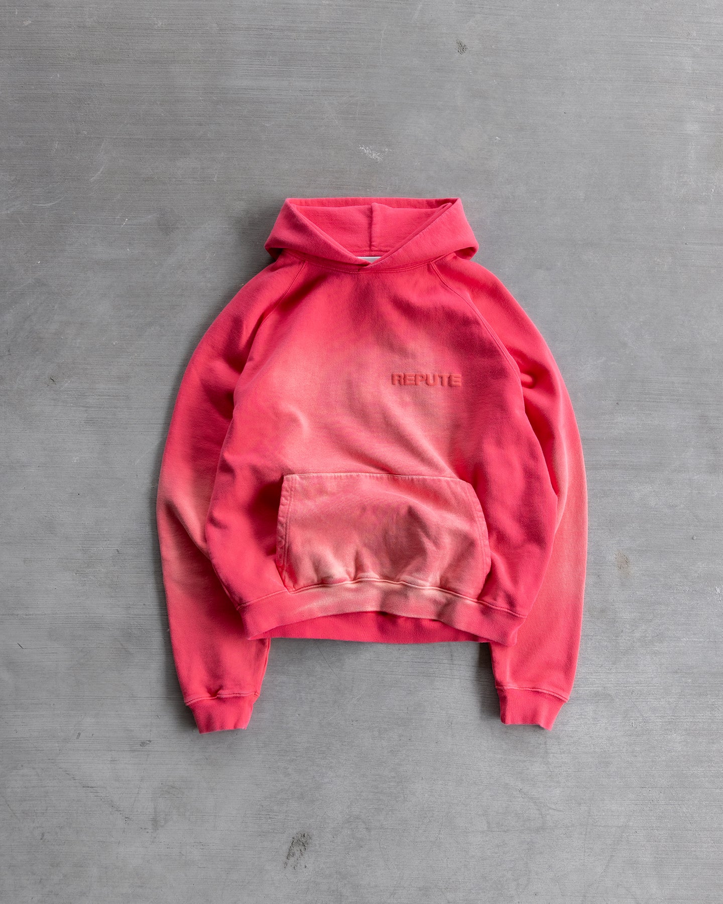 WORKWEAR GARMENT HOODIE PINKY FADED