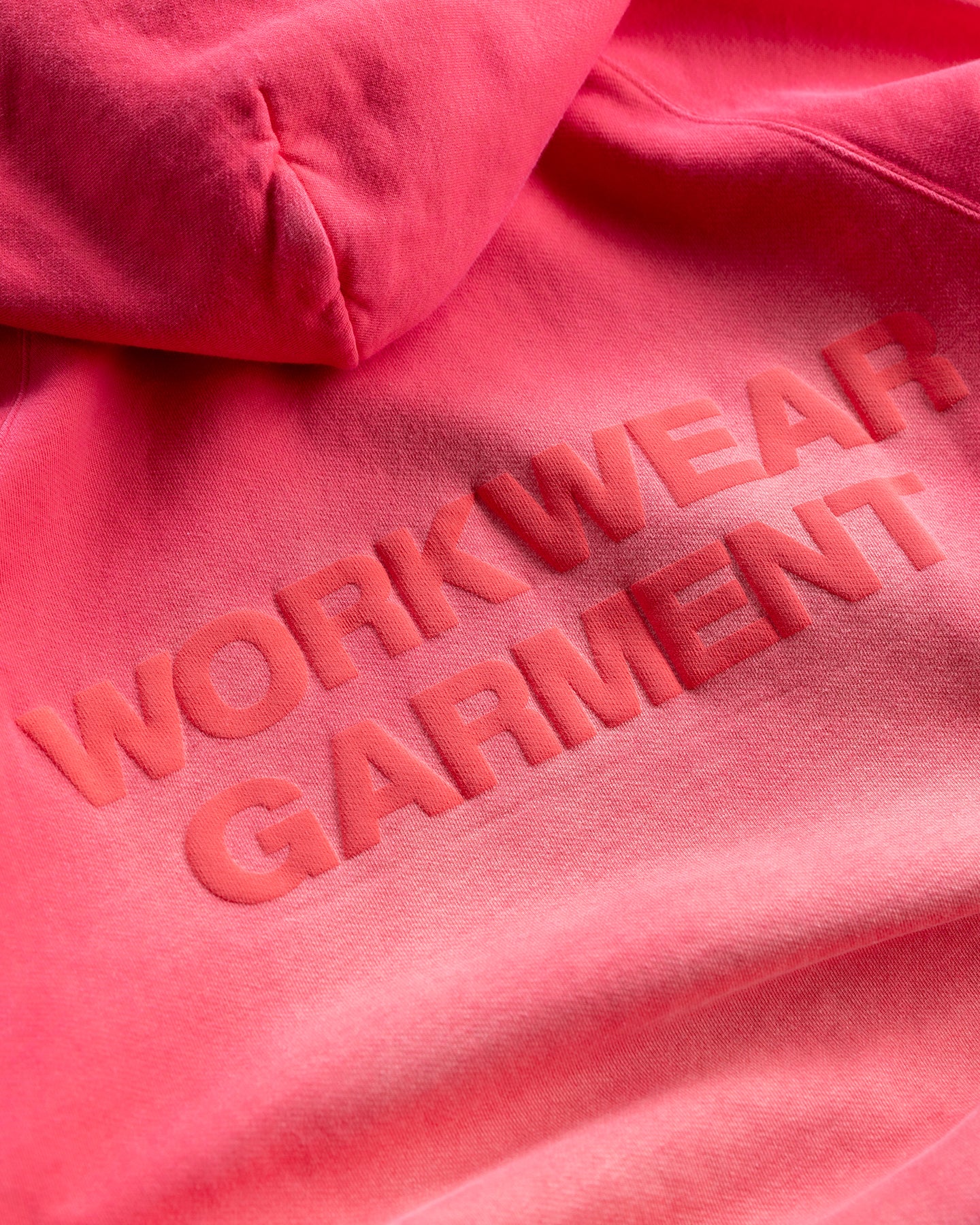 WORKWEAR GARMENT HOODIE PINKY FADED