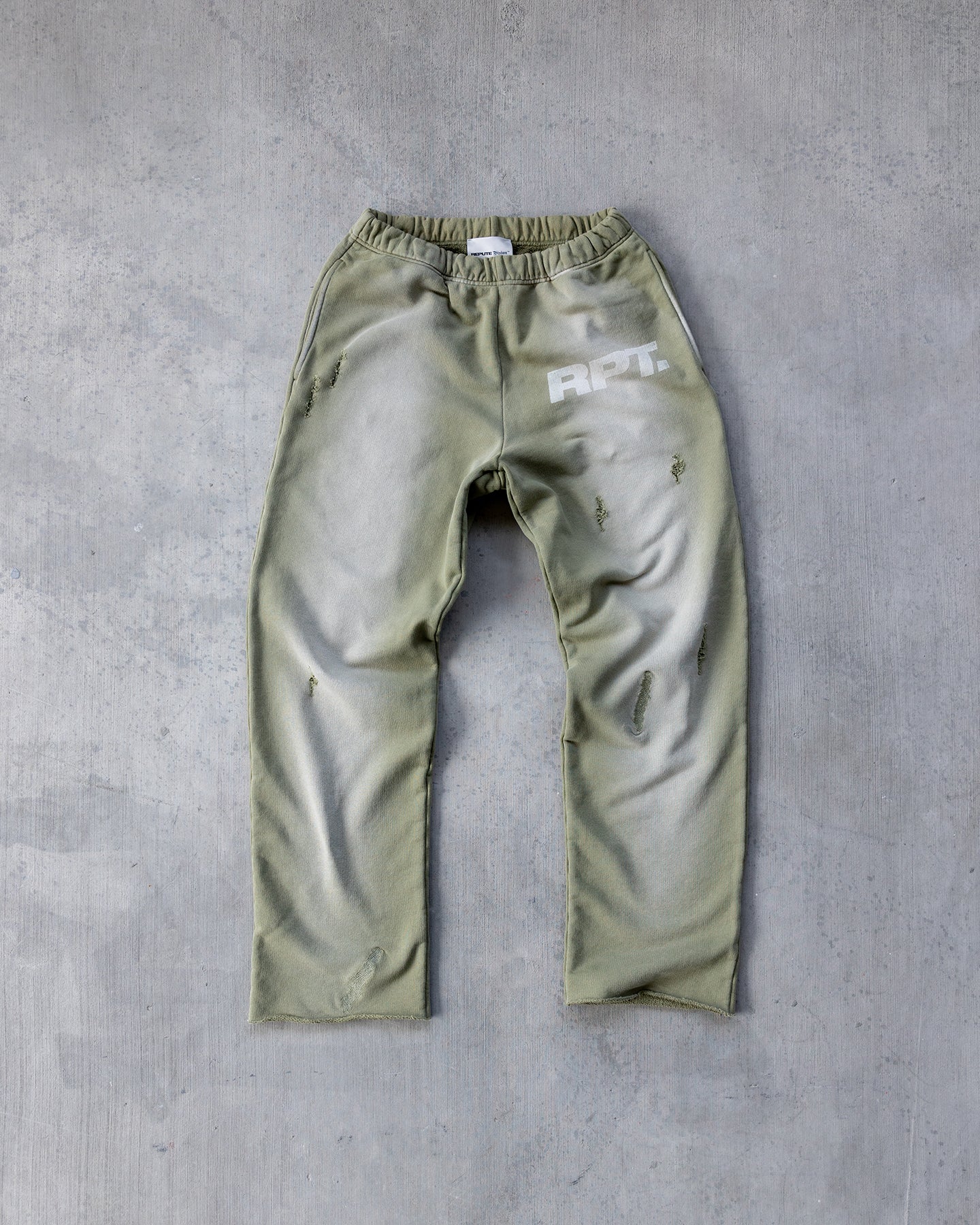 RPT SWEATPANTS MILITARY KHAKI FADED